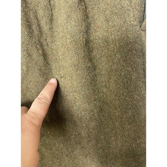 Vintage Pendleton 100% Virgin Wool Pants Womens Green Cropped Modified Size 16 - Picture 8 of 16